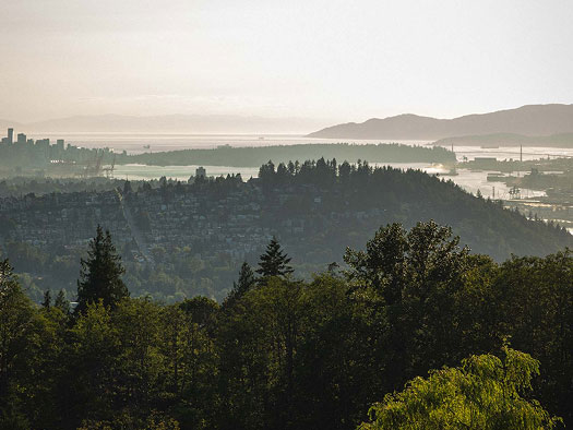 Views of Burnaby Mountain